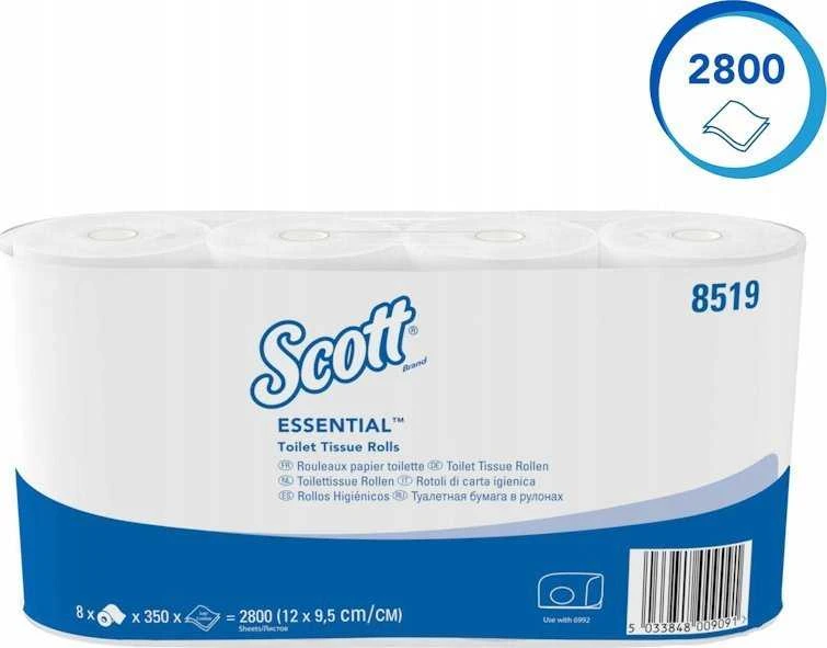 Kimberly-Clark Kimberly-Clark Scott – Tualetinis popierius mažuose rulonuose – 350 serijų