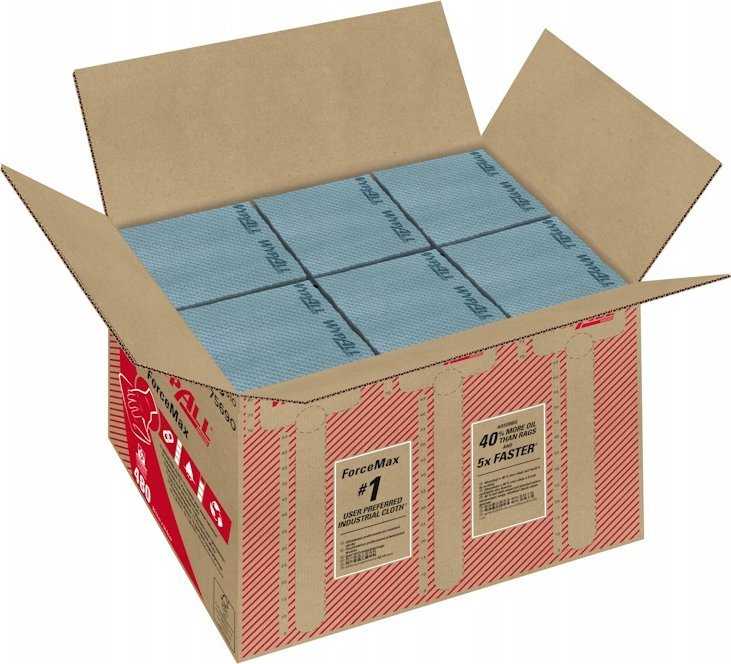 Kimberly-Clark Kimberly-Clark Wypall Forcemax - Valymo šluostė dalimis, sulankstoma, pilka - 480 sekcijų