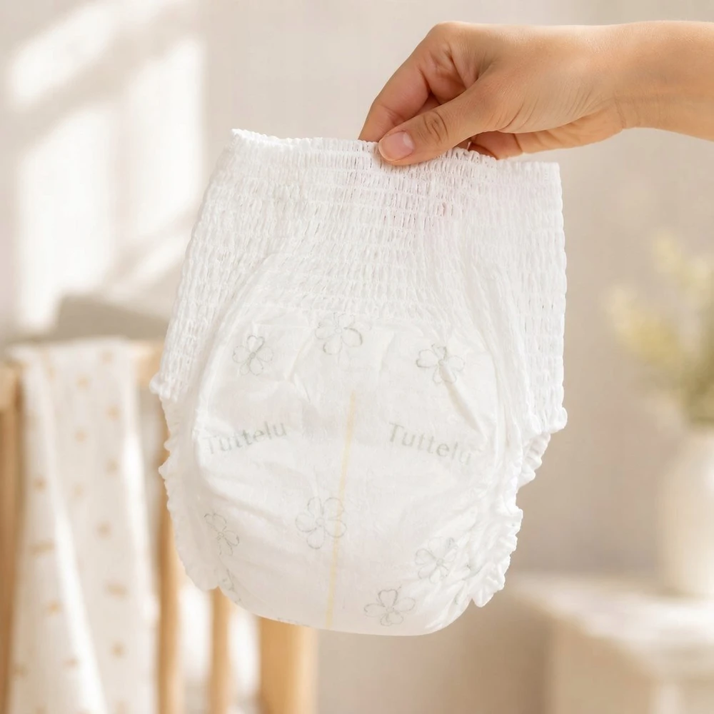 Kindii Tuttelu, vienkartinės bambukinės sauskelnės, 6 dydis (16-26 kg), 22 vnt.