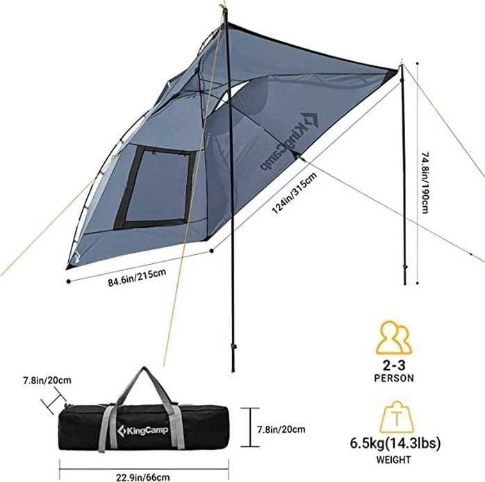 King Camp Palapinė Wiata Compass Pilka (MAS-KT2004-pilkas)