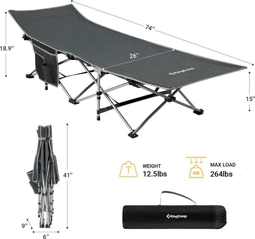 „King Camp Comfort“ kempingo lova