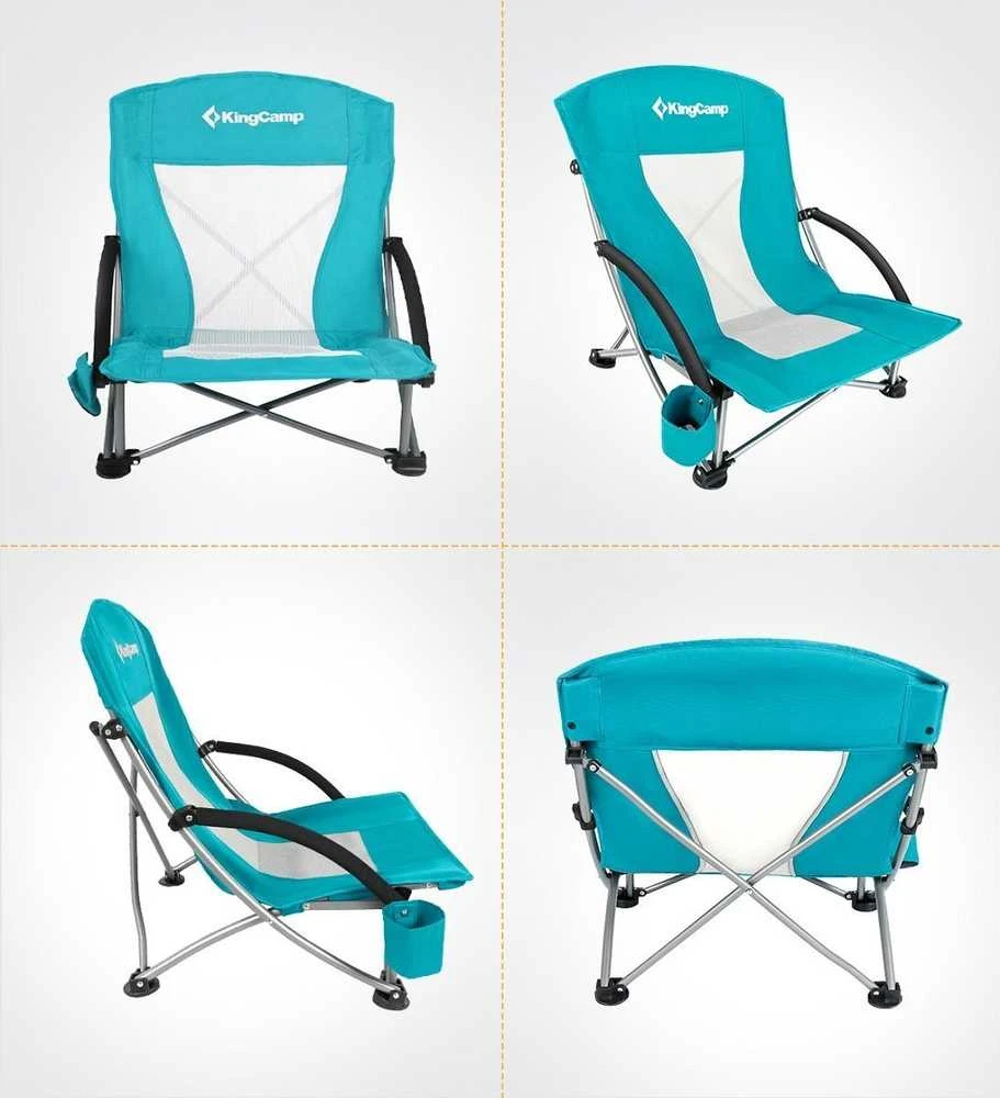 King Camp Sulankstomas kempingas Žvejybos kėdė KING CAMP Cyan Low