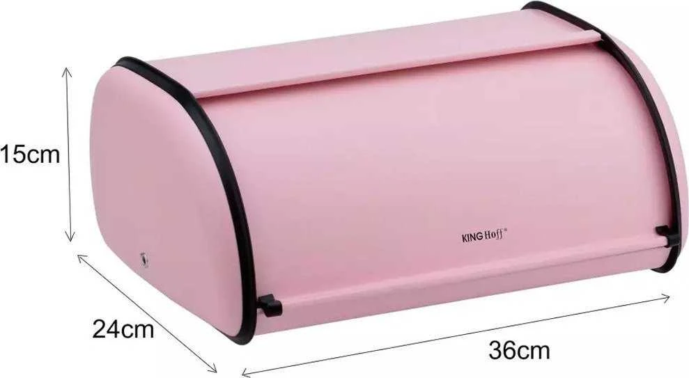 Chlebak Plieninė duoninė, rožinė „Kinghoff“
