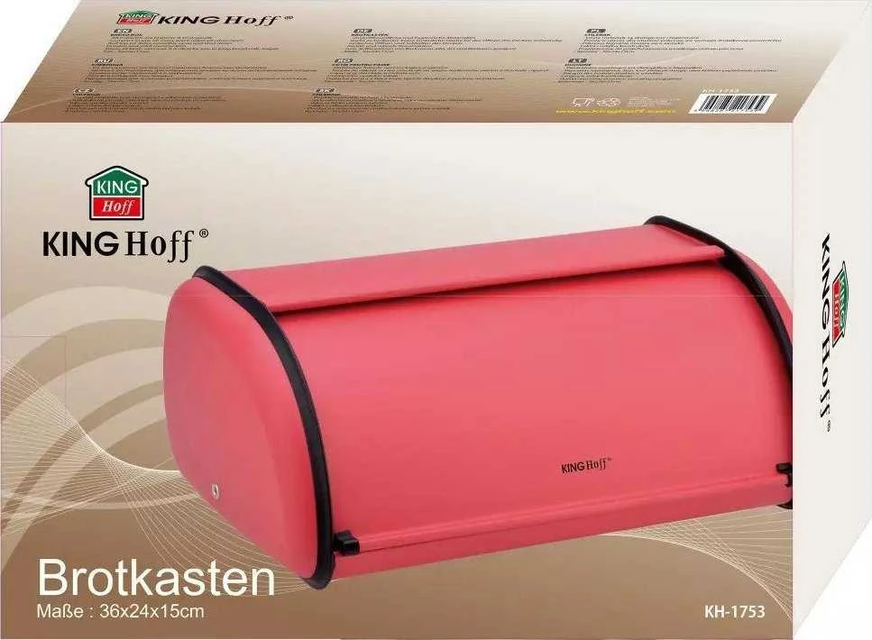 King Hoff Chlebak Plieninė duoninė, raudona Kinghoff