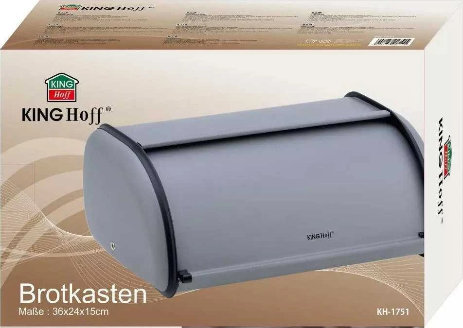 Chlebak Plieninė duoninė, pilka „Kinghoff“