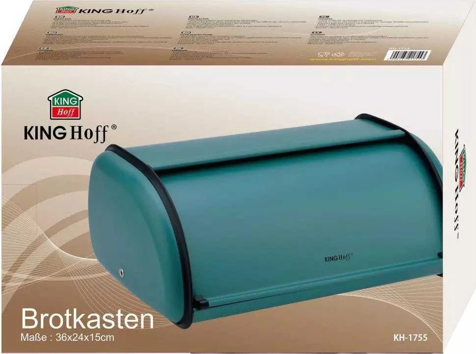 Chlebak Plieninė duoninė, žalia „Kinghoff“