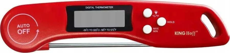 King Hoff Elektroninis „Kinghoff Raudona“ elektroninis virtuvės termometras