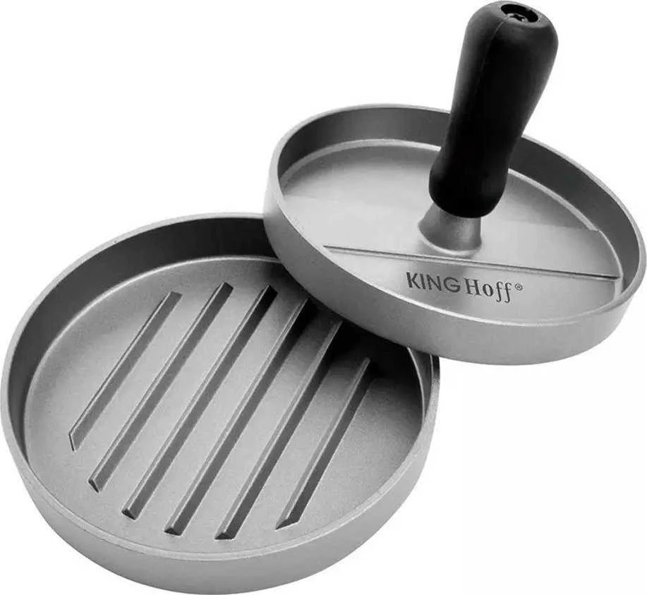 King Hoff Praska Kinghoff mėsainių presas, aliuminis, skersmuo 12 cm