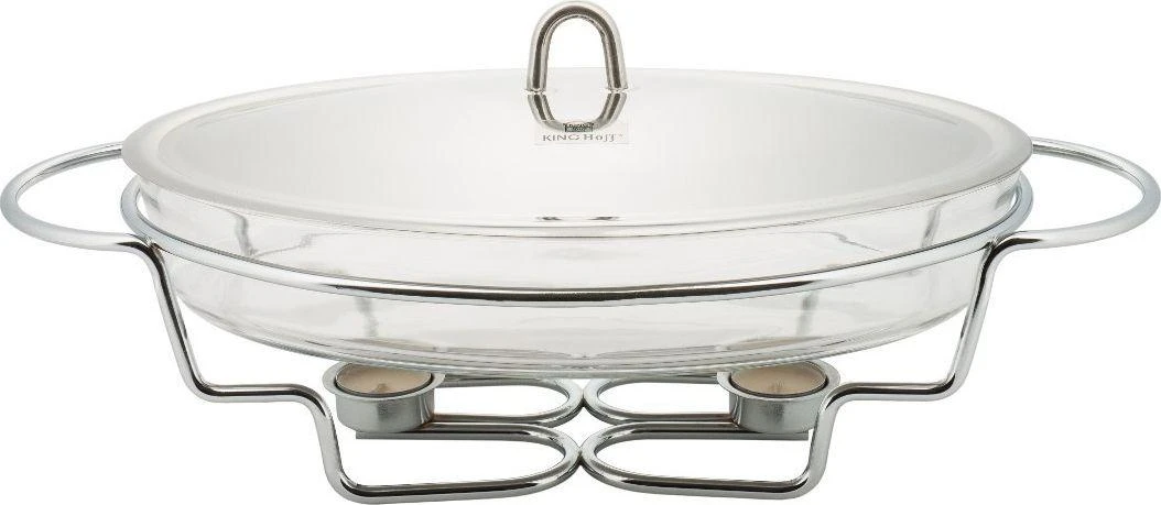 King Hoff Podgrzewacz Maisto šildytuvas, stiklinis - plieno, 3 l, „Kinghoff“