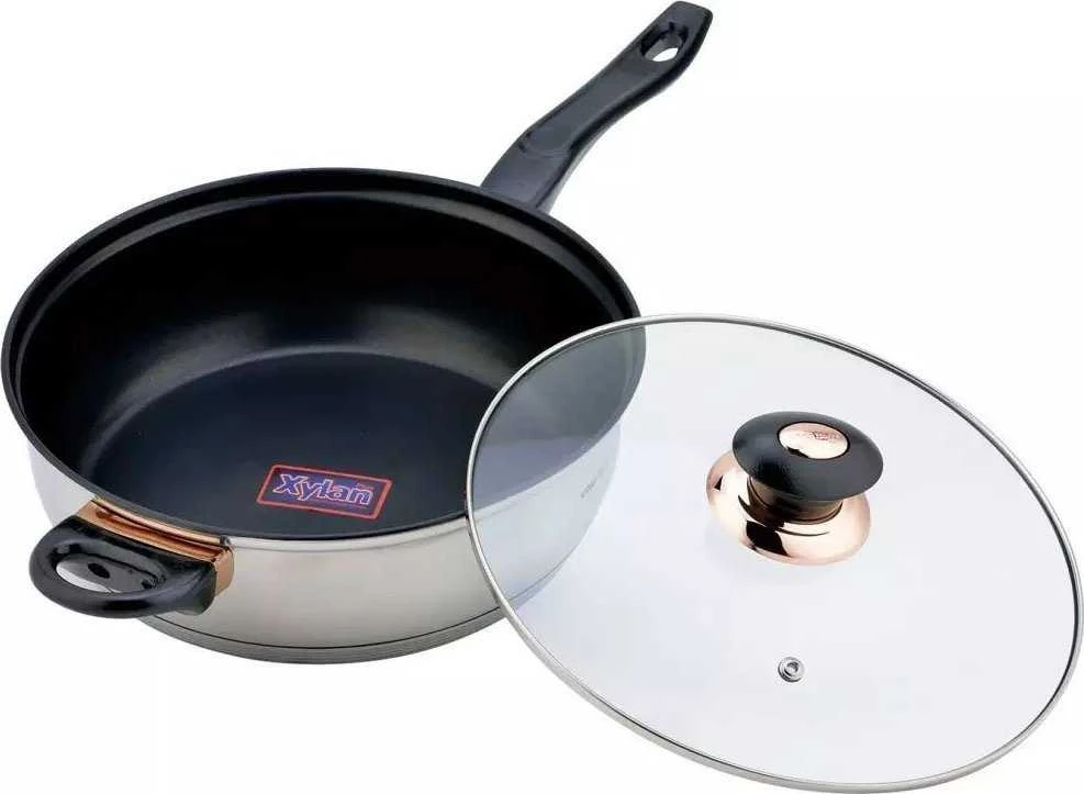 King Hoff PLIENINIŲ PUODŲ RINKINYS 12 EL. KINGHOFF KH-1767 ROSEGOLD