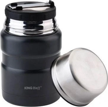 King Hoff Maisto termosas, plieno, 0,5 l, juodas, „Kinghoff“