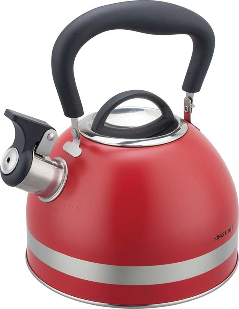 King Hoff Plieninis virdulys 1,8 L INDUKCINIS KINGHOFF KH-1853 Raudonas