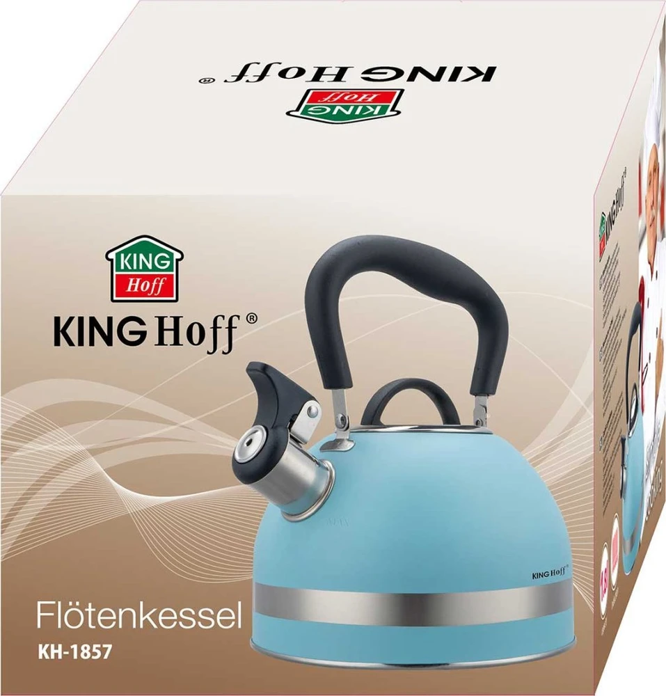 King Hoff Plieninis virdulys 1,8 L INDUKCINIS KINGHOFF KH-1857 Mėlynas