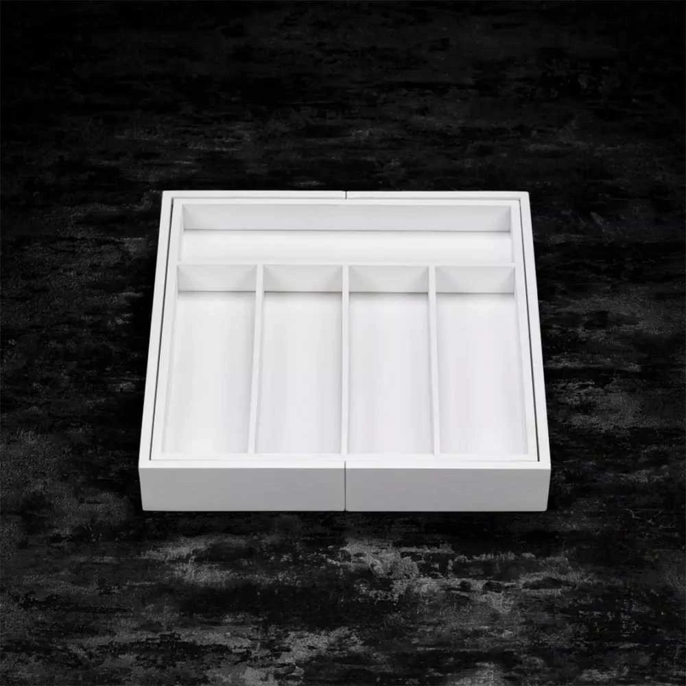 Organizer Bambukinis stalčių organizatorius, baltas, 52x31,5x5, kinghoff