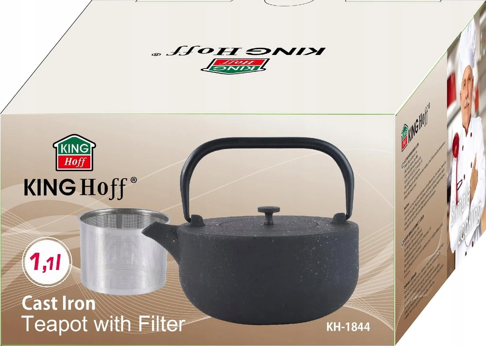 King Hoff Żeliwny Ketaus arbatinukas su filtru, 1,1 l, „Kinghoff“