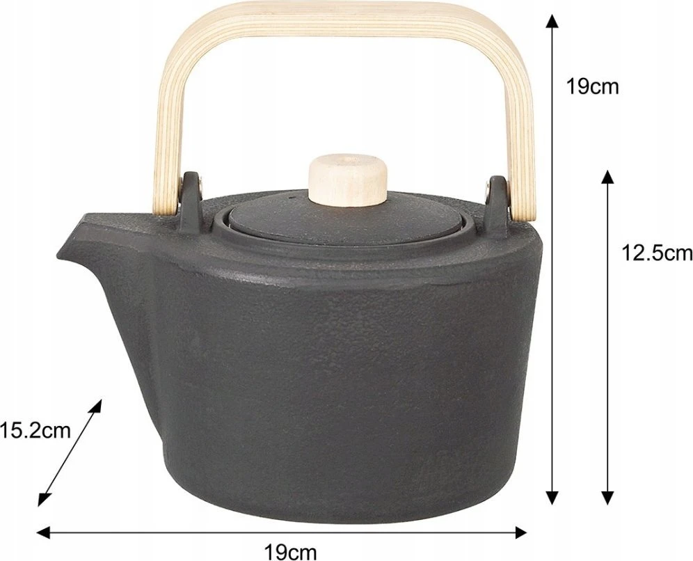 Żeliwny Ketaus arbatinukas su filtru, 1,3 l, „Kinghoff“