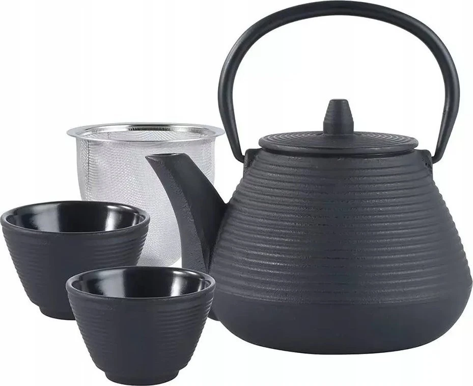 King Hoff Żeliwny Ketaus arbatinukas su filtru ir puodeliais, 1 l, „Kinghoff“