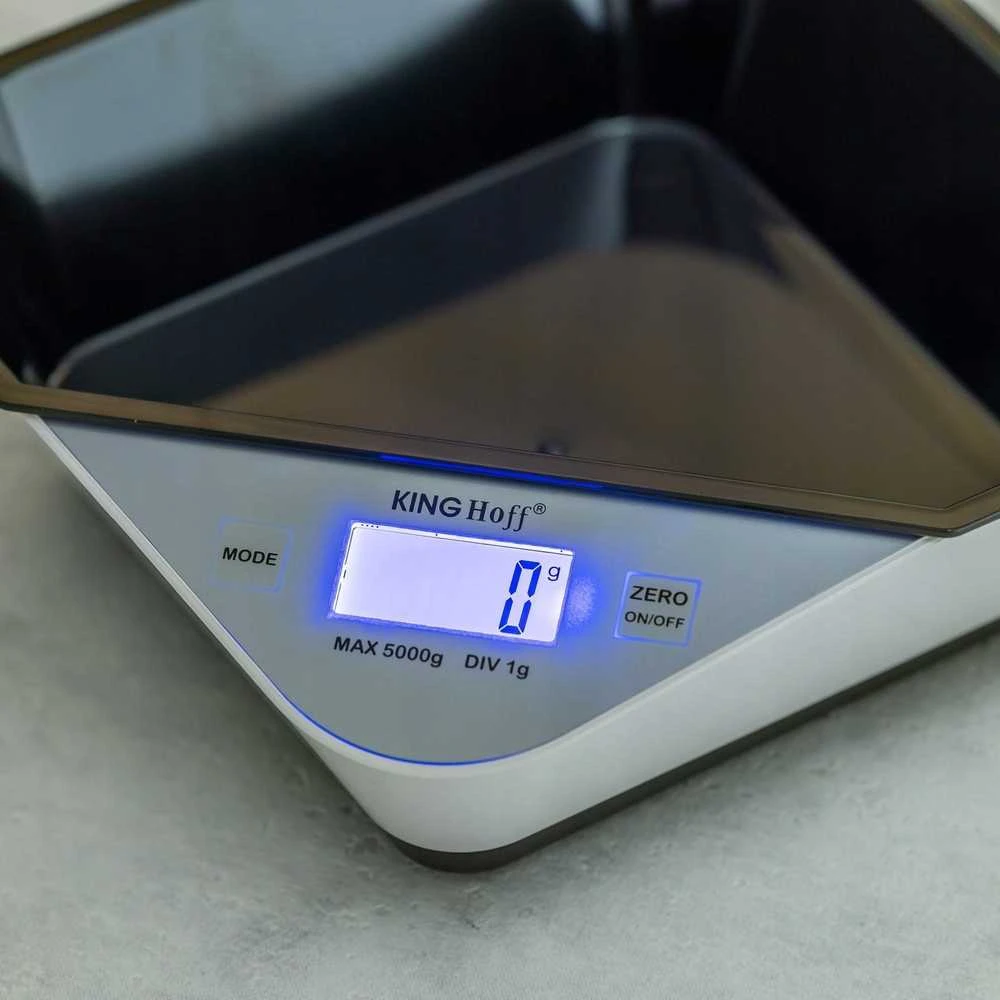 Virtuvinės svarstyklės King Hoff Svarstyklės Virtuvės svarstyklės su dubeniu, 0,8 l „Kinghoff“
