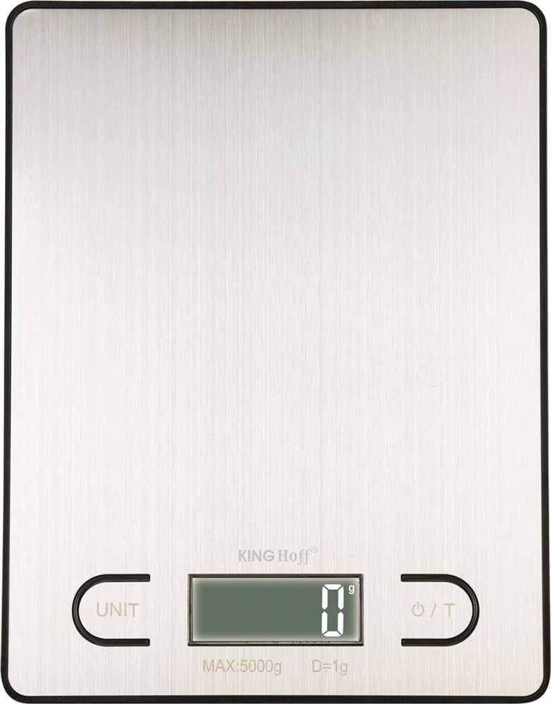 Virtuvinės svarstyklės Waga Svarstyklės Virtuvės svarstyklės, sidabro spalvos, 5kg, „Kinghoff“