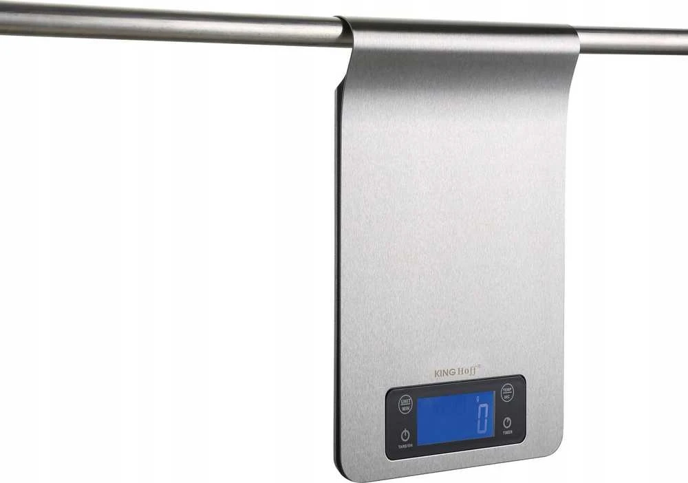 Virtuvinės svarstyklės Waga Svarstyklės Virtuvės svarstyklės, sidabro spalvos, 5kg, „Kinghoff“