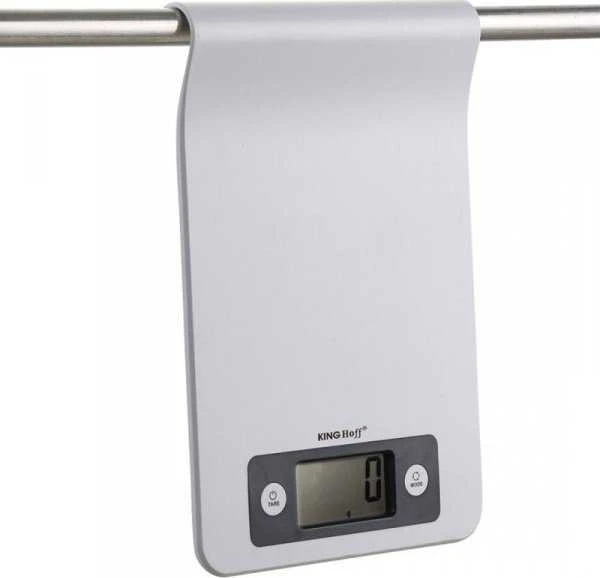 Virtuvinės svarstyklės Waga Svarstyklės Virtuvės svarstyklės, baltos, 5kg, „Kinghoff“