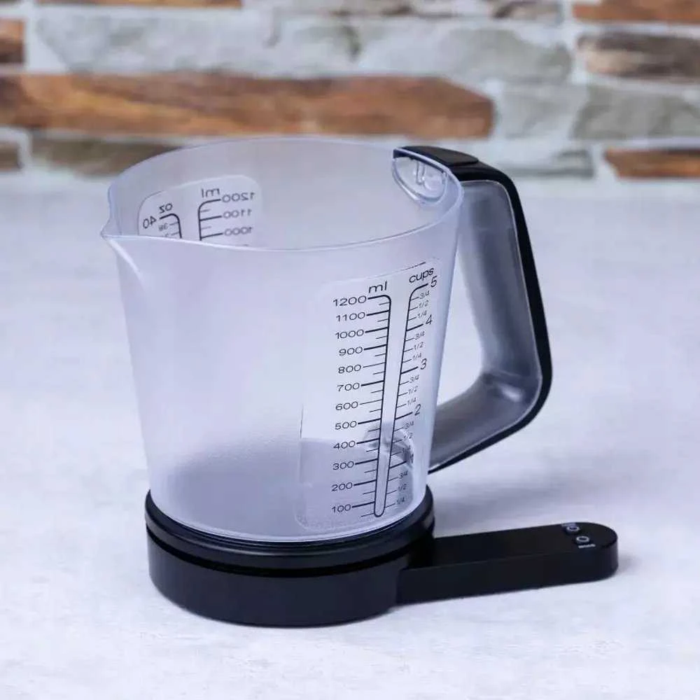 Virtuvinės svarstyklės King Hoff Svarstyklės Virtuvės svarstyklės su matavimo puodeliu, 1,5 l Kinghoff