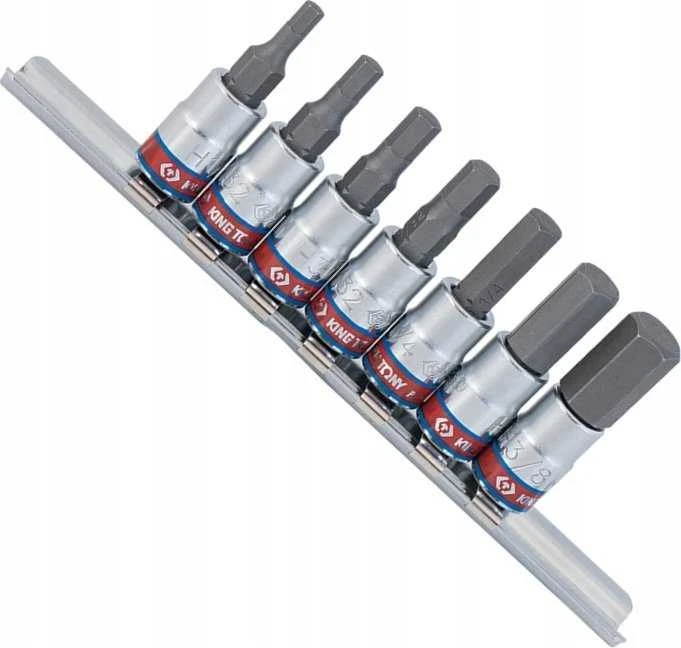 KING TONY KLUCZE IMBUSOWE 1/4" 7szt. 2035 H1/8" - H3/8" .