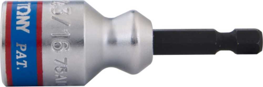 KING TONY NASADKA DO PRĘTÓW GWINTOWANYCH 6mm DO WKRĘTAREK 1/4" x 66mm (ZAKRES 5,6 - 6.35mm)