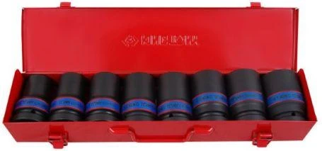 KING TONY Rinkinys NAS.UD.1" 8 vnt. ILGIS 6K.24-41mm 24, 27, 30, 32, 33, 36, 38, 41, KASETĖ