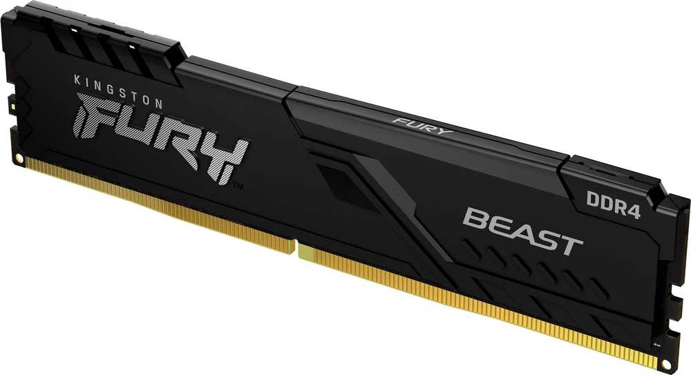 RAM KINGSTON 32GB 3200MHz DDR4 CL16 DIMM rinkinys iš 2 FURY Beast Juodas