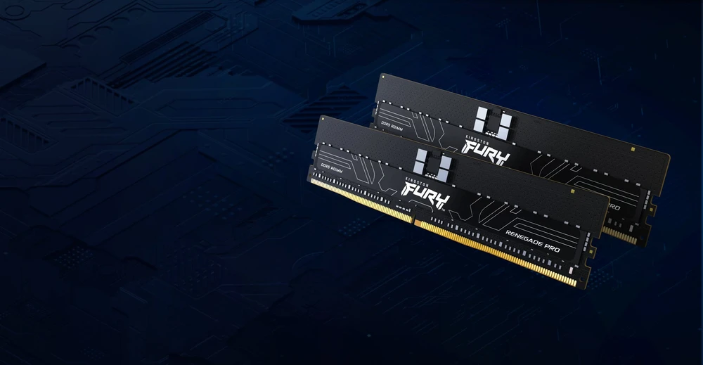 RAM „Kingston KF564R32RBE2K4-128“ 128 GB 6400 MT/s DDR5 ECC Reg CL32 DIMM (4 vnt. rinkinys) FURY Renegade Pro EXPO | „Kingston“