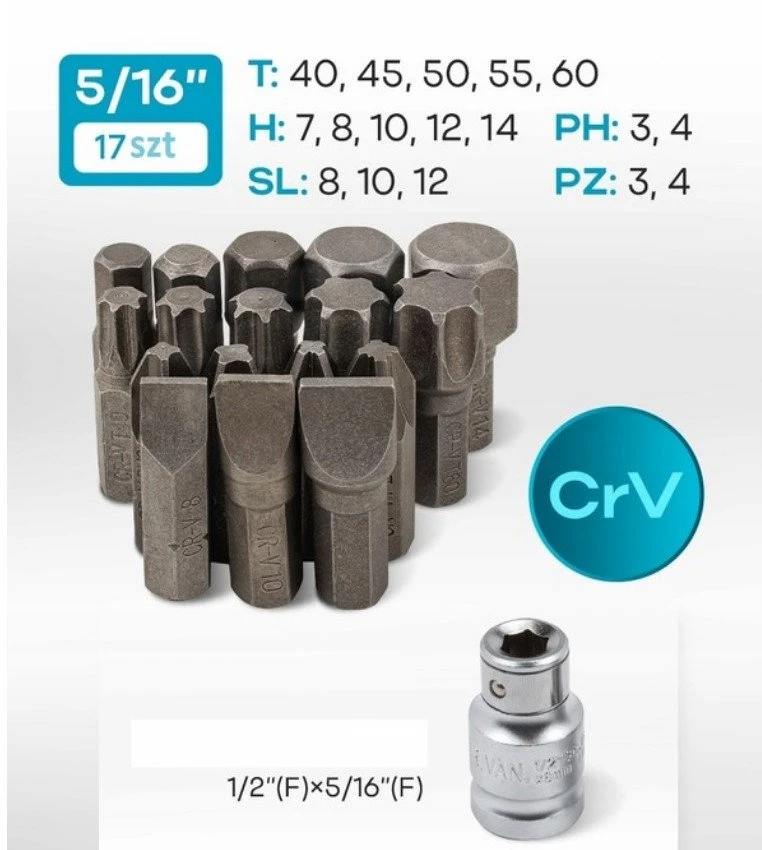 Įrankių rinkinys KingTul Įrankių rinkinys 94el. 1/2", 1/4" (6-kątnych) (4-32mm)
