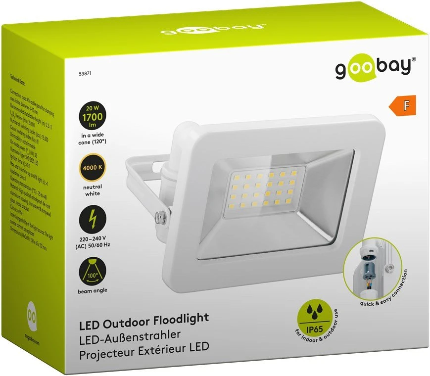 Kinkiet Goobay LED 20 W balta (RB53871)