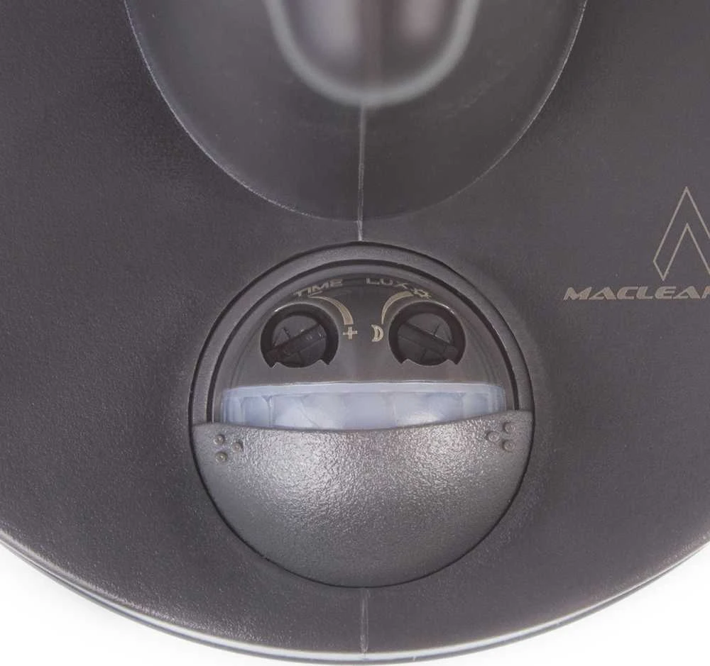 Kinkiet Sieninis šviestuvas 1xE27 su „Maclean“ jutikliu, infraraudonųjų spindulių jutikliu, maks. apkrova 60 W, IP65, pilkas, MCE518 GR