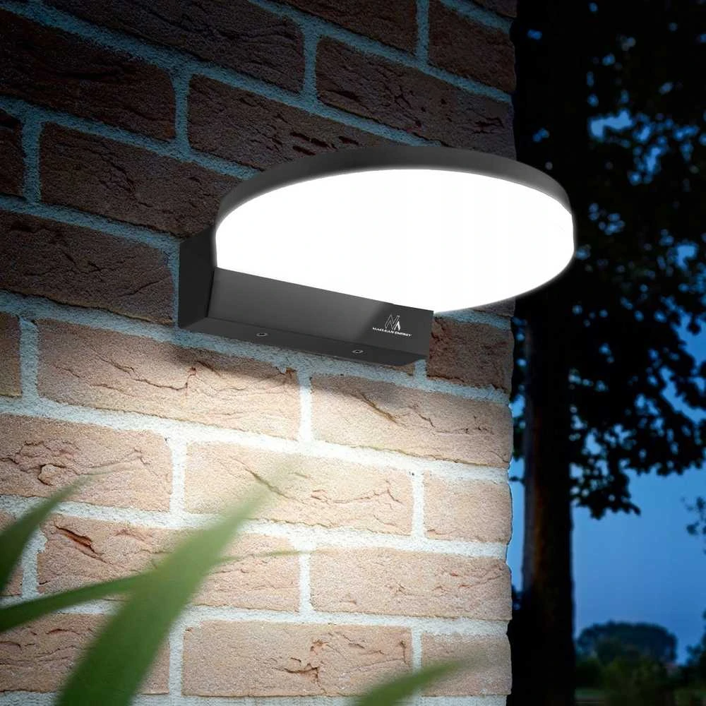 Sieninis šviestuvas Lampa „Maclean“ LED lempa, pilka, 15 W, IP65, 1300 lm, neutrali balta (4000 K) MCE346 GR