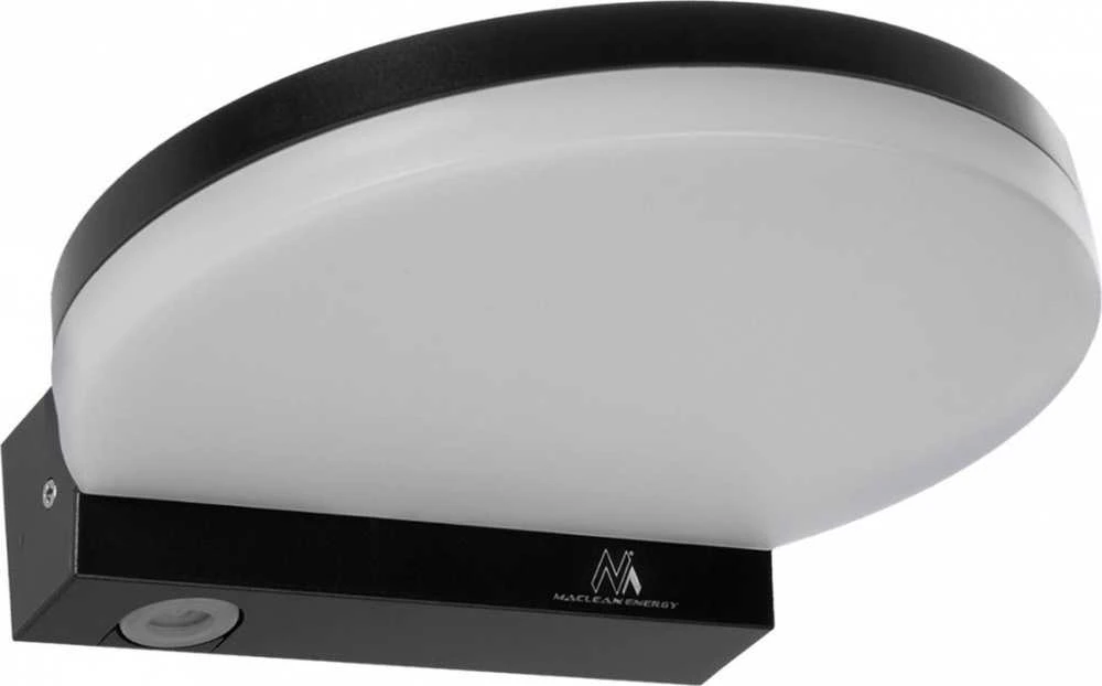Sieninis šviestuvas Lampa Maclean LED lempa, juoda, 15W, IP65, 1300lm, neutrali balta (4000K) MCE346 B