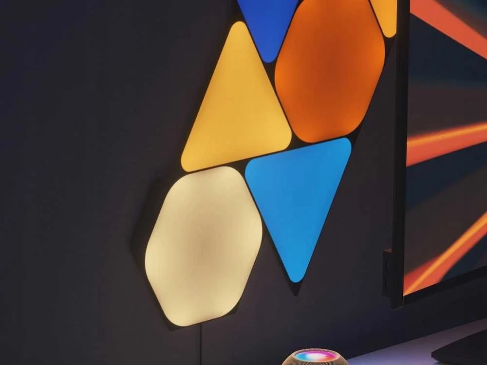 Nanoleaf | Formos Juodas Šešiakampis Išplėtimo rinkinys (3 panelės) | 42 W | WiFi