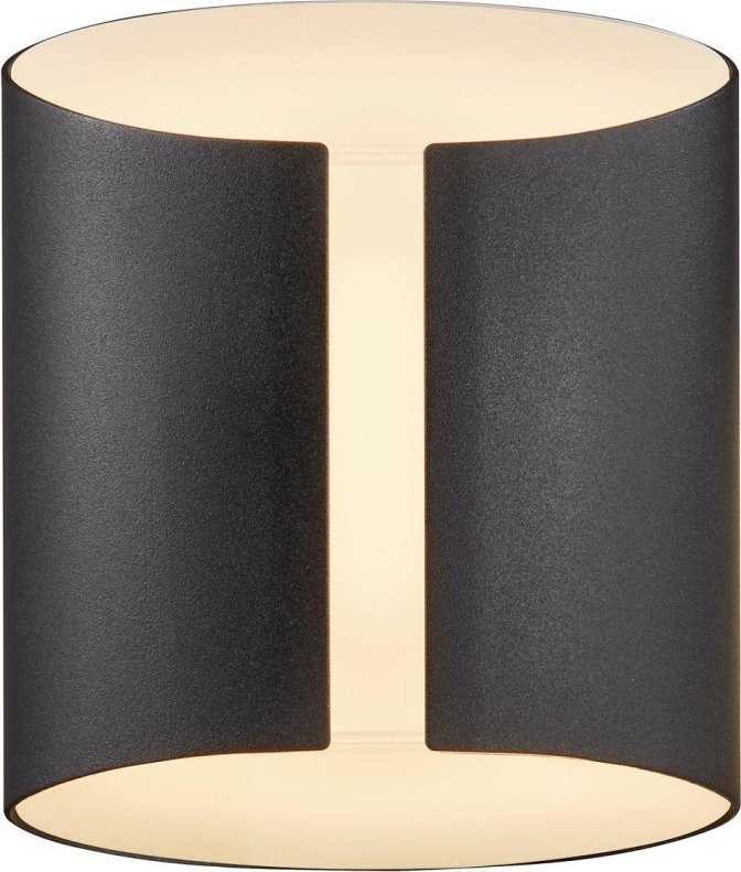 Sieninis šviestuvas Kinkiet Nordlux Nordlux Grip Smart, paviršius, cilindras, 1 lemputė (-ės), IP54, juoda