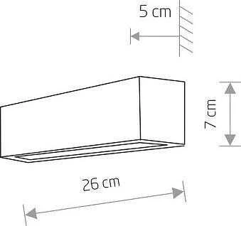 Sieninis šviestuvas Nowodvorski Juoda šviestuvas virš veidrodžio STRAIGHT WALL 7601 sieninis šviestuvas
