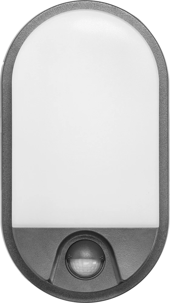 Sieninis šviestuvas Orno NEFRYT LED 15W, sodo šviestuvas su judesio jutikliu, 1100lm, IP54, 4000K, pilkas