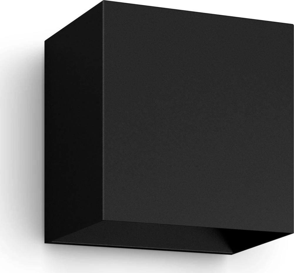 Sieninis šviestuvas Philips Hue WCA Resonate Outdoor Downward Wall Lantern, Juodas | 8 W | 2000-6500 Hue Baltas Color Ambiance