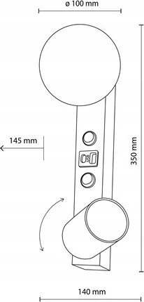Sieninis šviestuvas Tk_Lighting Šviestuvas nukreipiamasis TK Lighting Vox 10152, 18 W, GU10