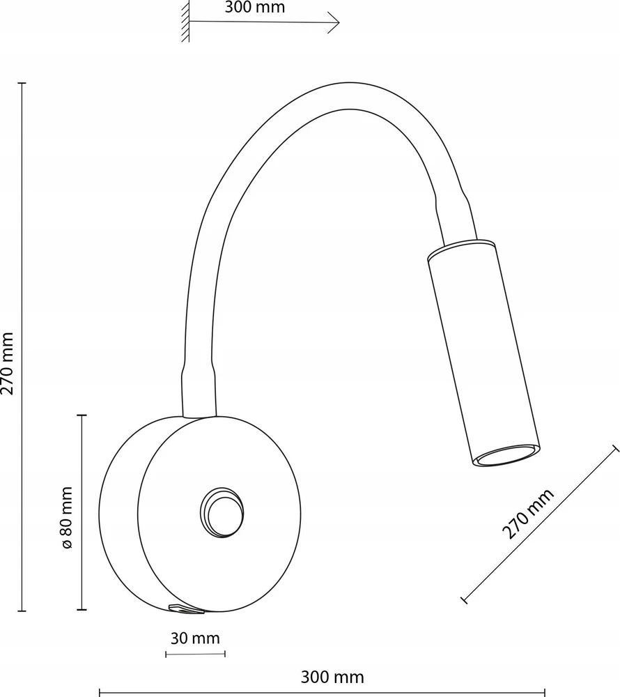 Sieninis šviestuvas Tk_Lighting Šviestuvas sieninis TK Lighting Lagos 10200, 8 W, G9