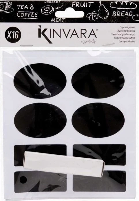 Vivalto Kinvara Kreidos etiketės, organizacijos lipdukai, 16 vnt.