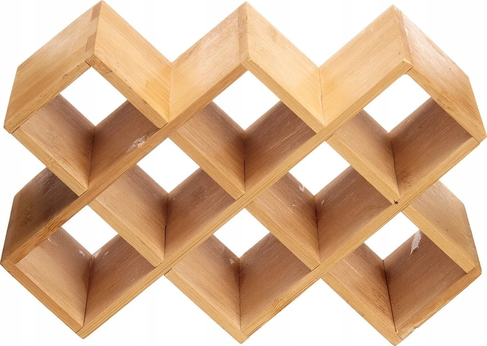 Kinvara Stojak na przyprawy BAMBOO na 10 słoiczków, 7,5 x 24,5 x 17 cm