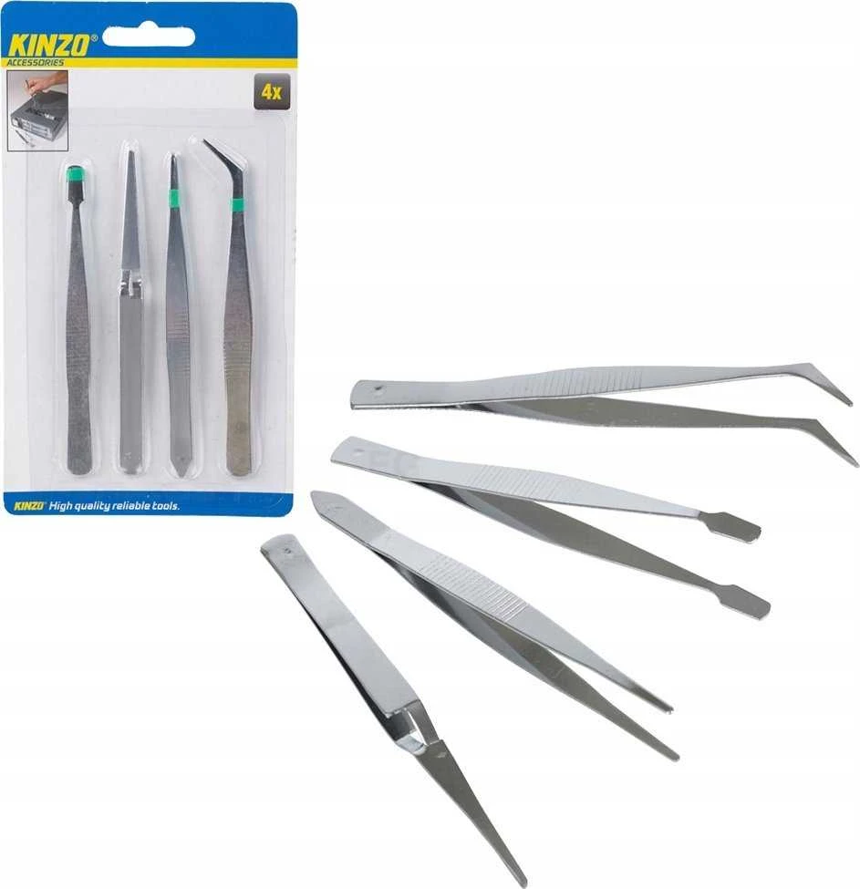 Kinzo Oem Pincetų rinkinys - 4 vnt.