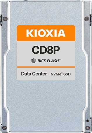 2,5 colio „Kioxia“ 7,68 TB CD8P-R serijos PCIe4.0 x4 256 MB