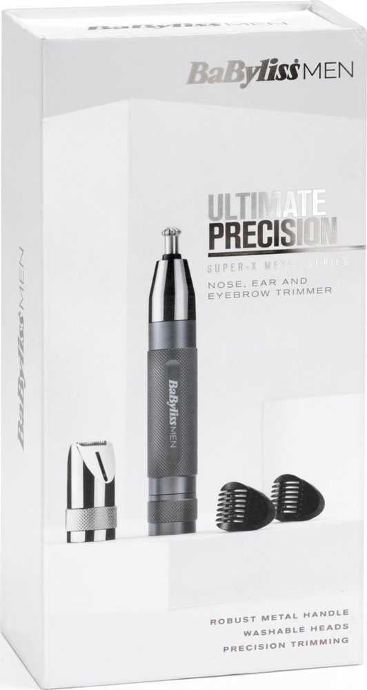 Plaukų Kirpimo Mašinėlė - BaByliss E116E Nerūdijančio Plieno Belaidė Pilka/Sidabrinė