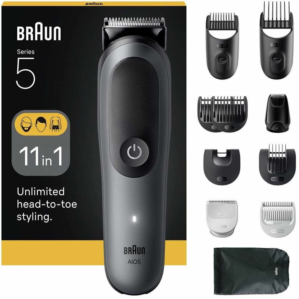 Barzdaskutė AIO5560 Braun Kirpimo Rinkinys Viskas Viename 11in1