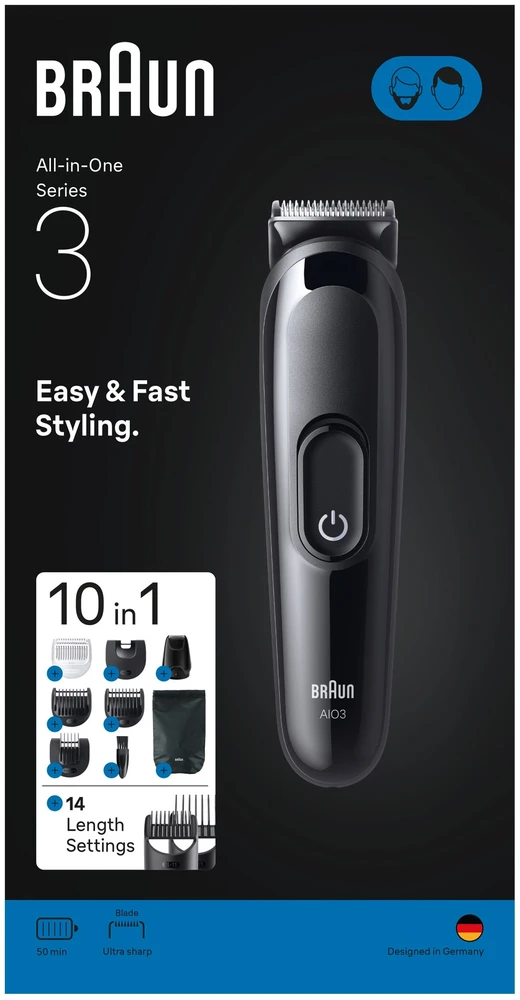 AIO3560 Braun Kirpimo Rinkinys Viskas Viename 10in1
